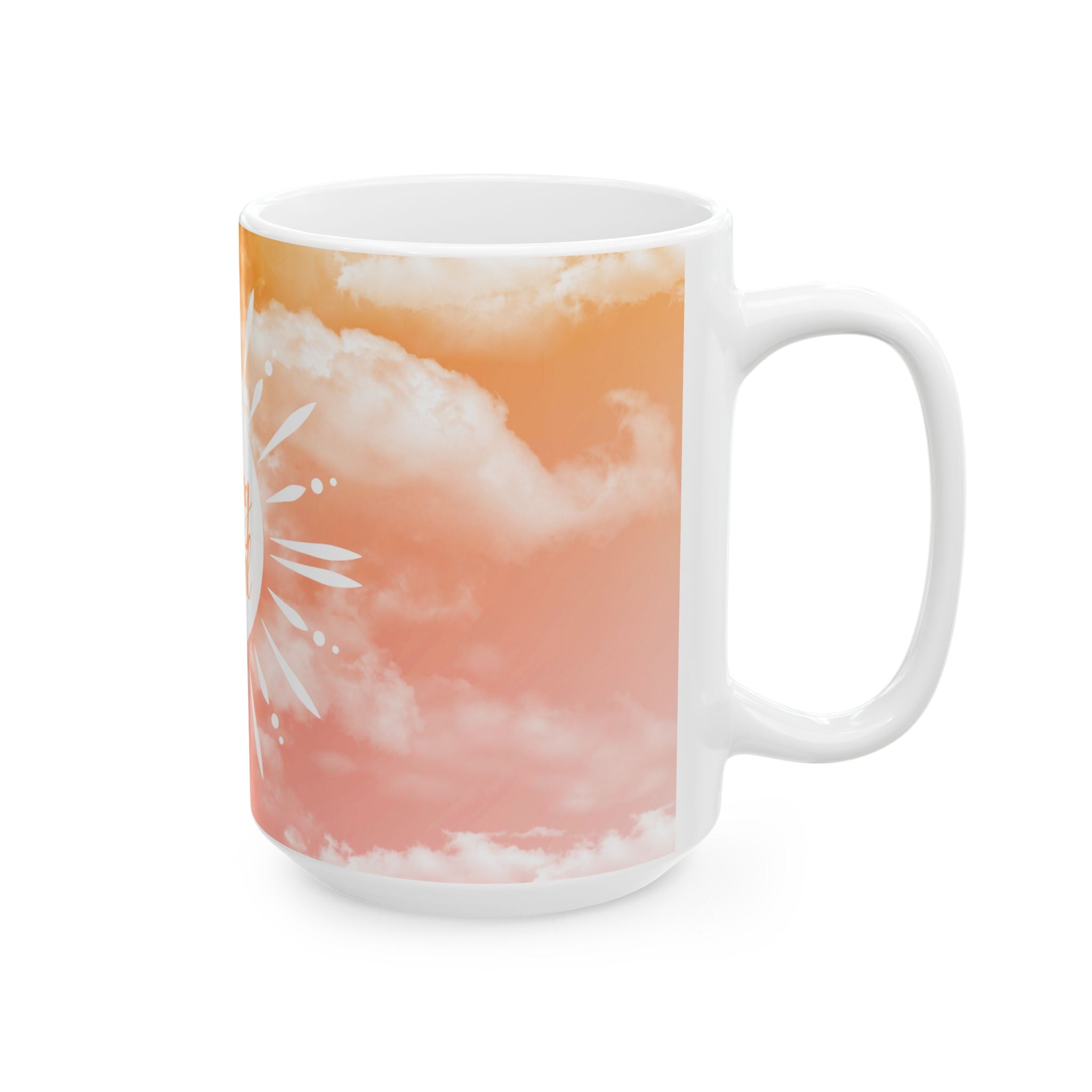 Morning Ritual Ceramic Mug, 15 oz